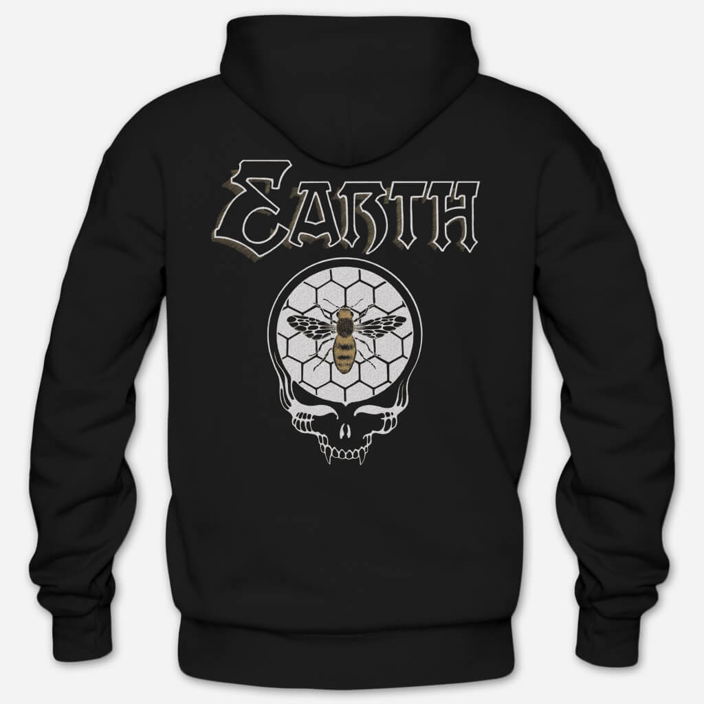 Honey Skull Black Zip Hoodie