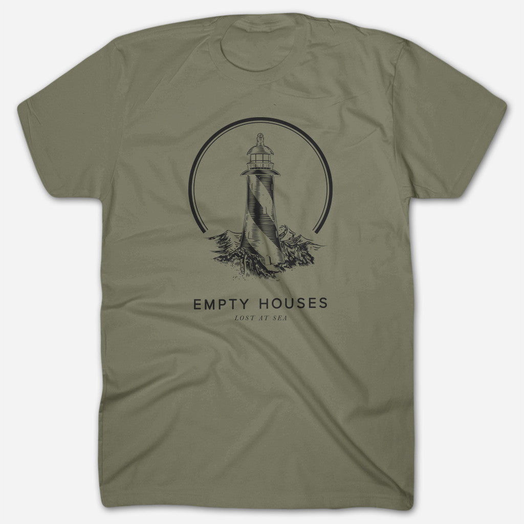 Lost At Sea Military Green T-Shirt