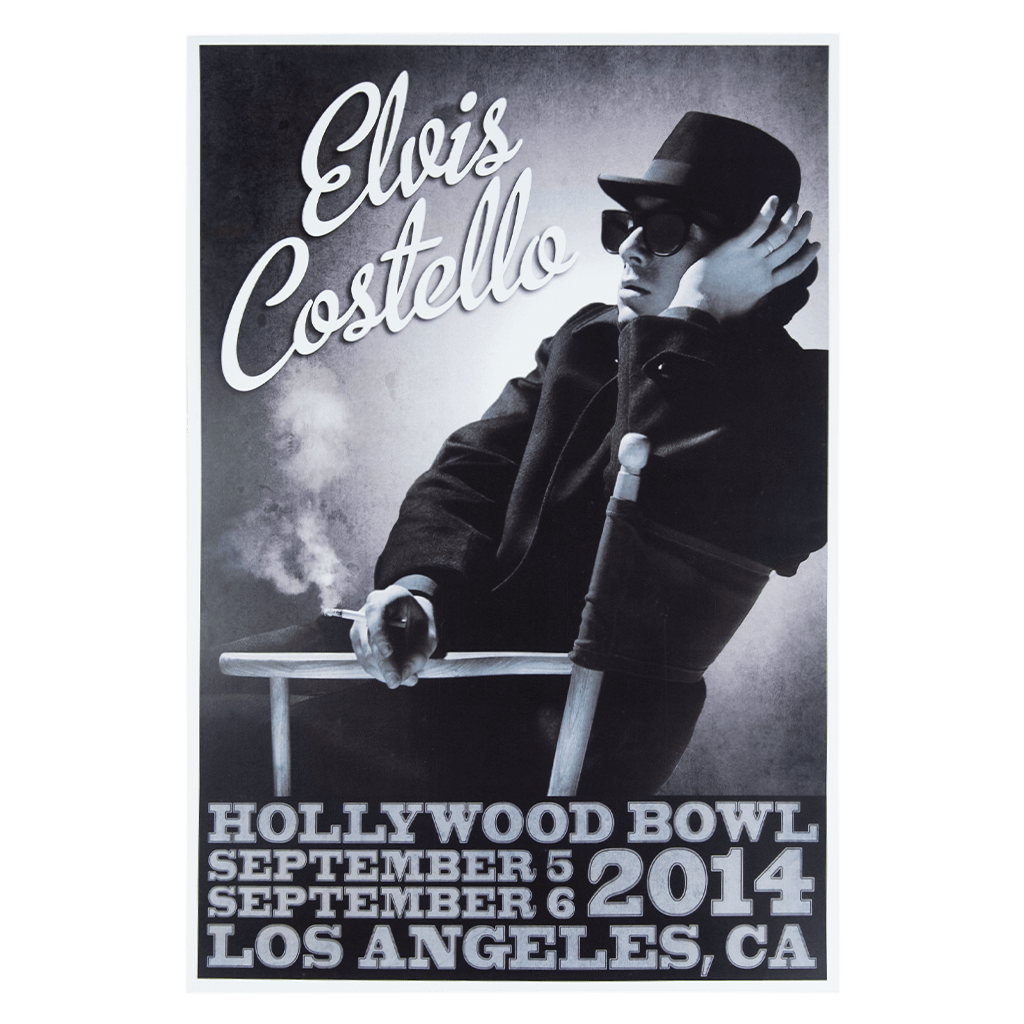 Elvis Costello Hollywood Bowl 2014 Poster