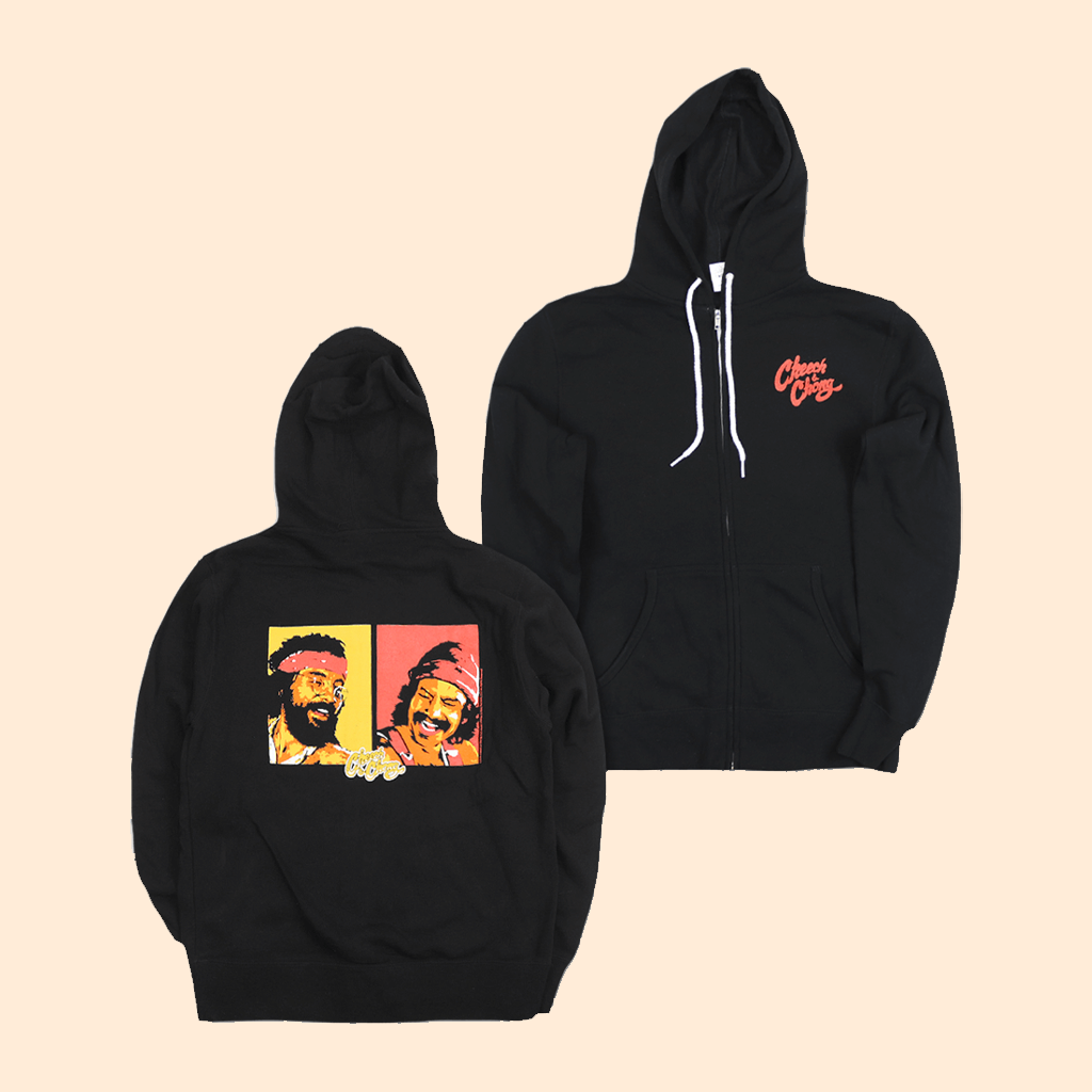 Faces Black Zip Up Hooded Sweatshirt