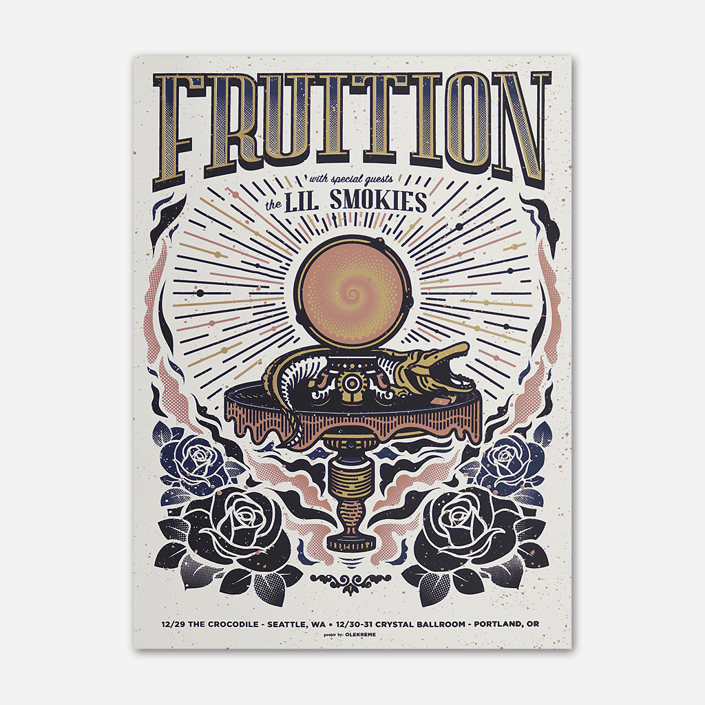 Fruition w/ Lil Smokies Poster NYE 2018 Screenprinted Poster