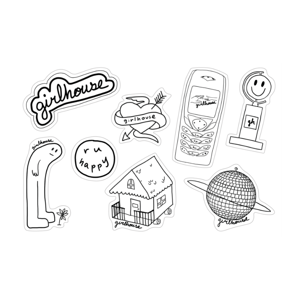 girlhouse sticker pack