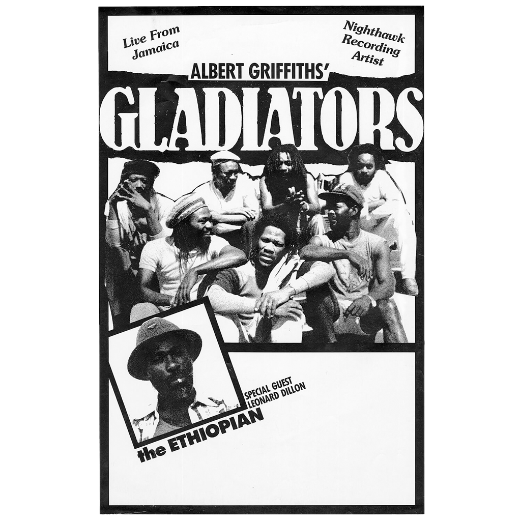 Ethiopian & Gladiators - Vintage Tour Poster