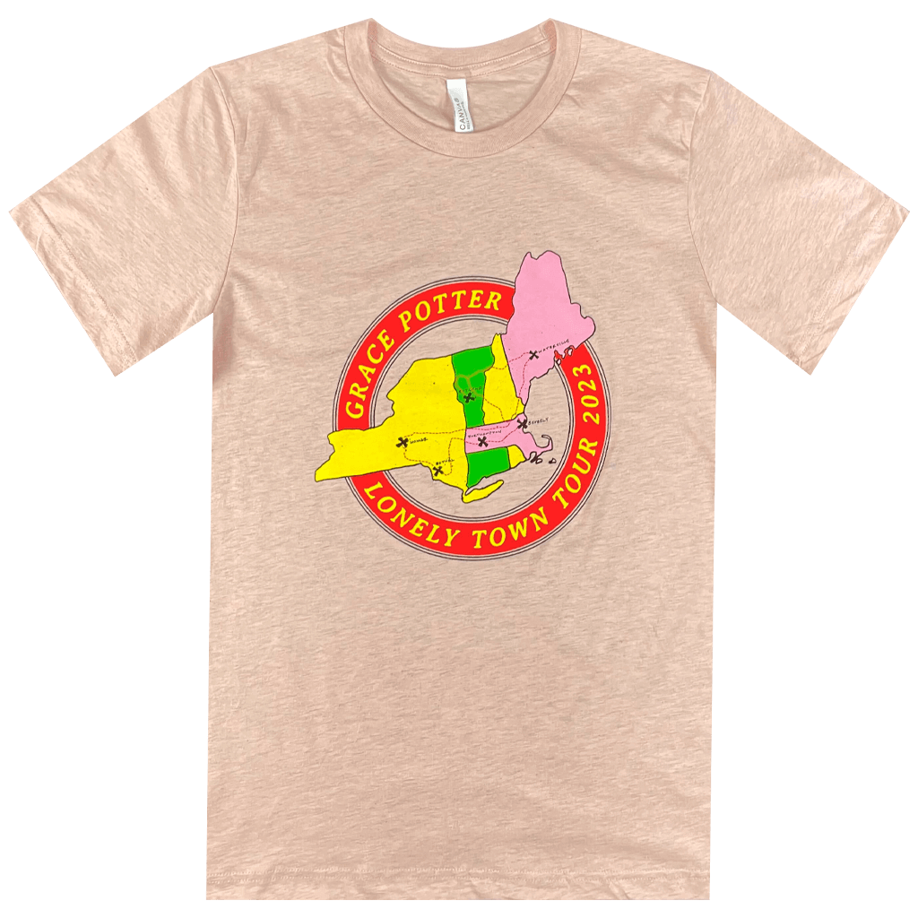 Lonely Town Tour Map T-Shirt