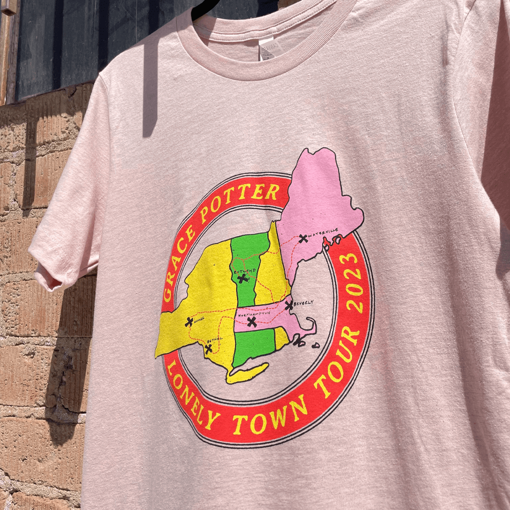 Lonely Town Tour Map T-Shirt