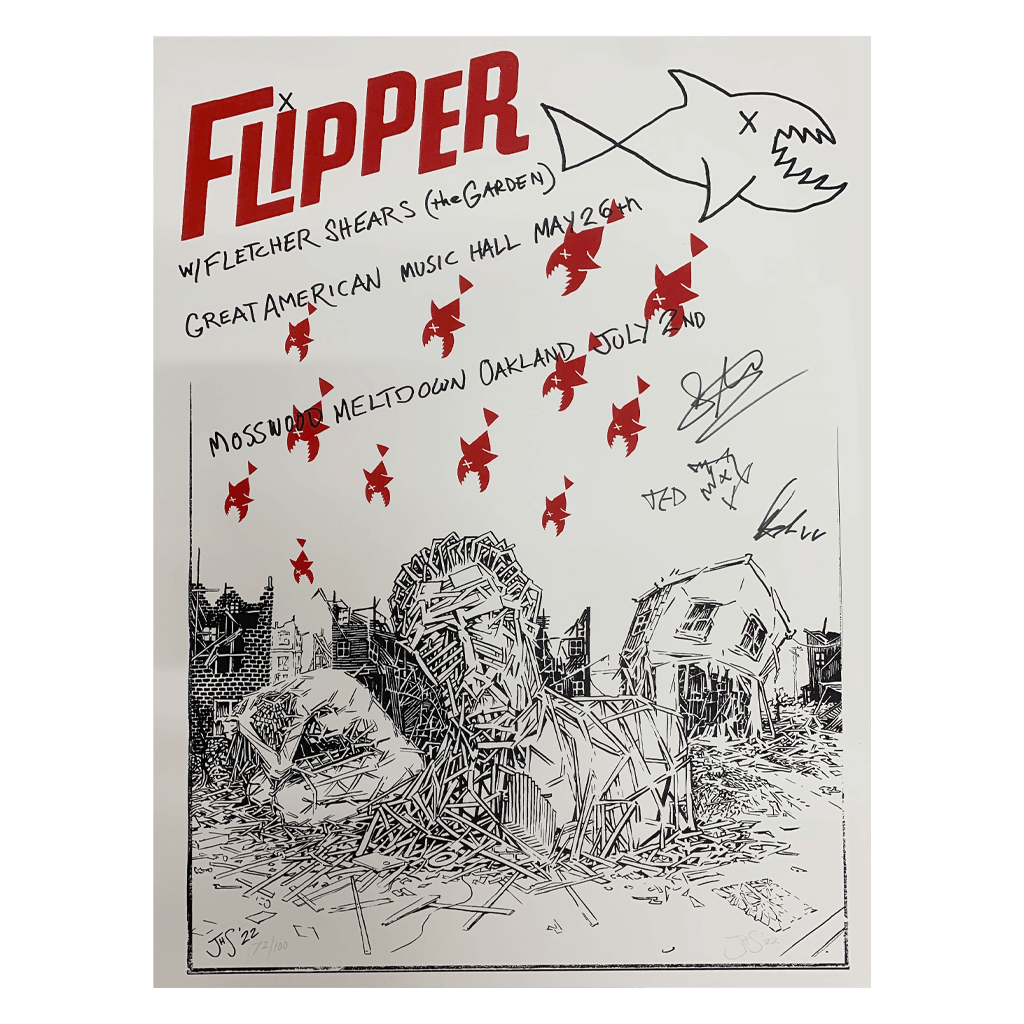 Flipper x The Garden 2022 Signed Poster