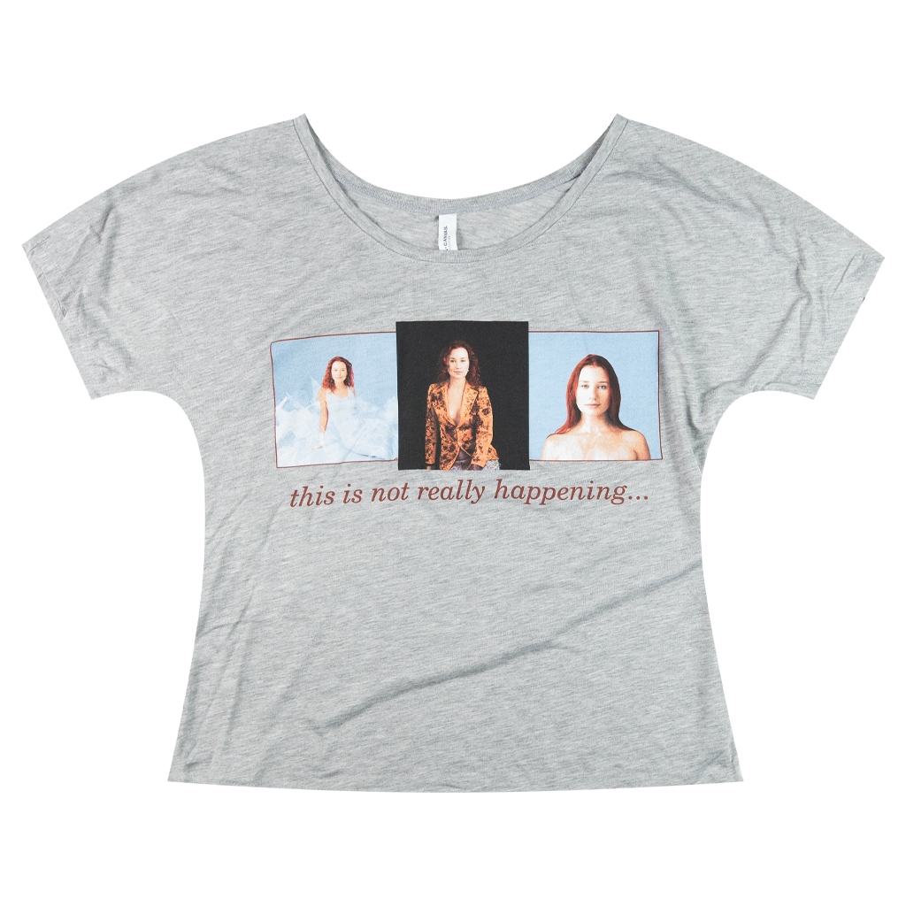 This Is Not Really Happening Flowy Cropped T-Shirt