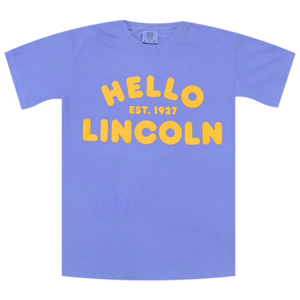 Hello Lincoln Periwinkle T-Shirt