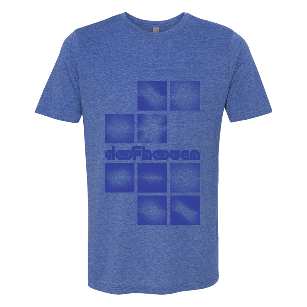 Grid Blue Triblend T-Shirt