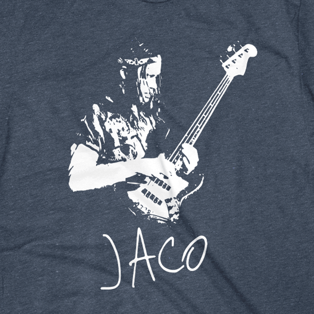 Jaco Pastorius Heather Navy T-Shirt