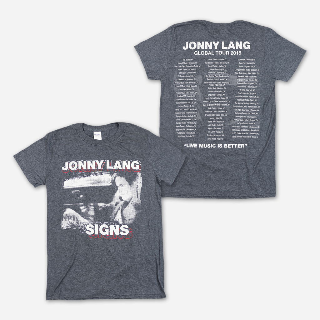 Signs 2018 Tour Dark Heather Grey T-Shirt