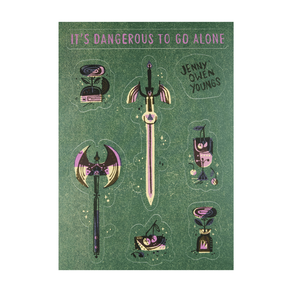 It's Dangerous To Go Alone Sticker Sheet