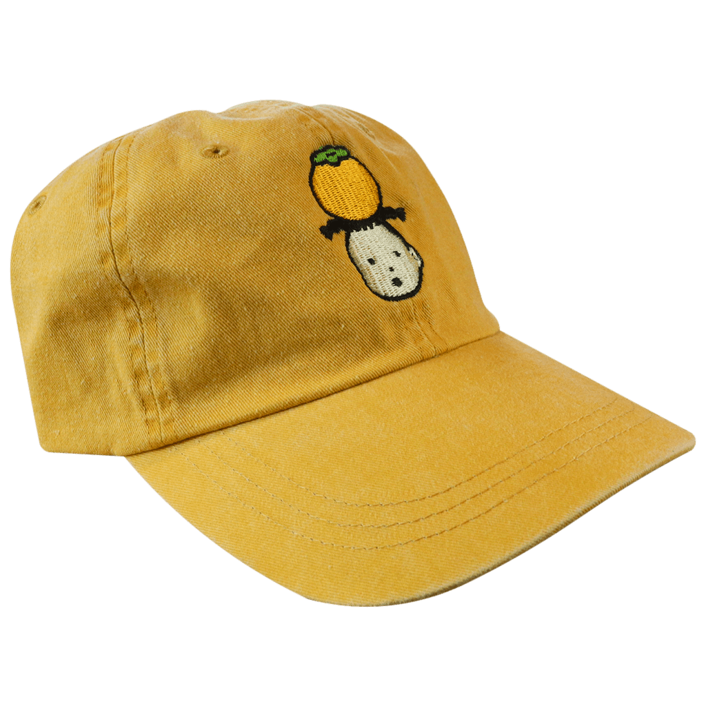 Persimmon Girl Yellow Hat