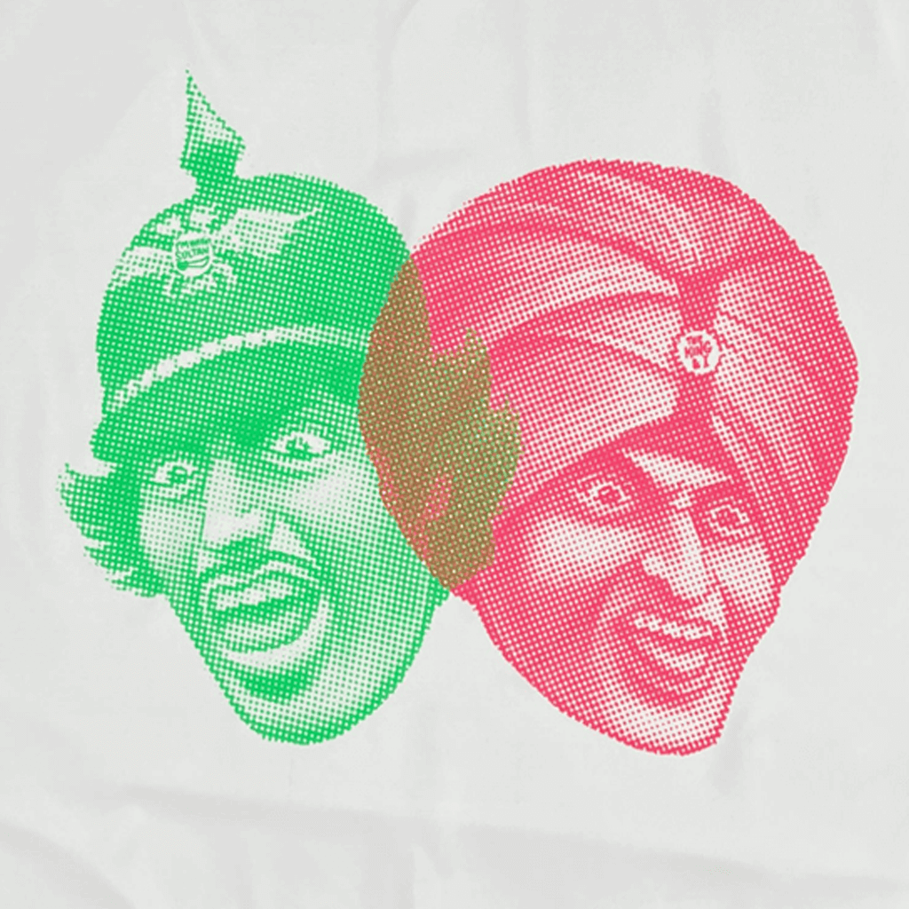 Two Heads Green & Red Limited Edition Pillowcase