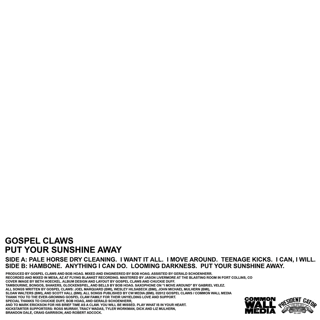 Gospel Claws - Put Your Sunshine Away 12" LP