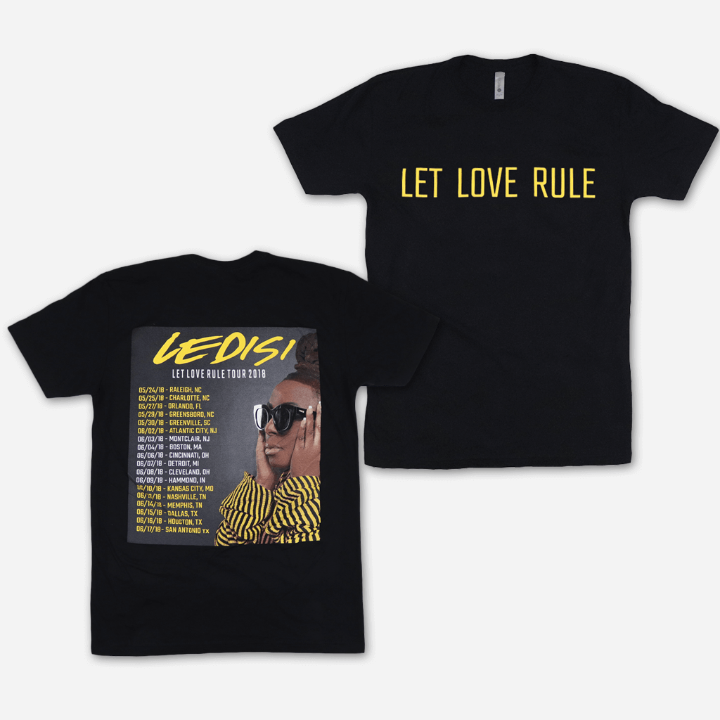 Let Love Rule Tour Black T-Shirt