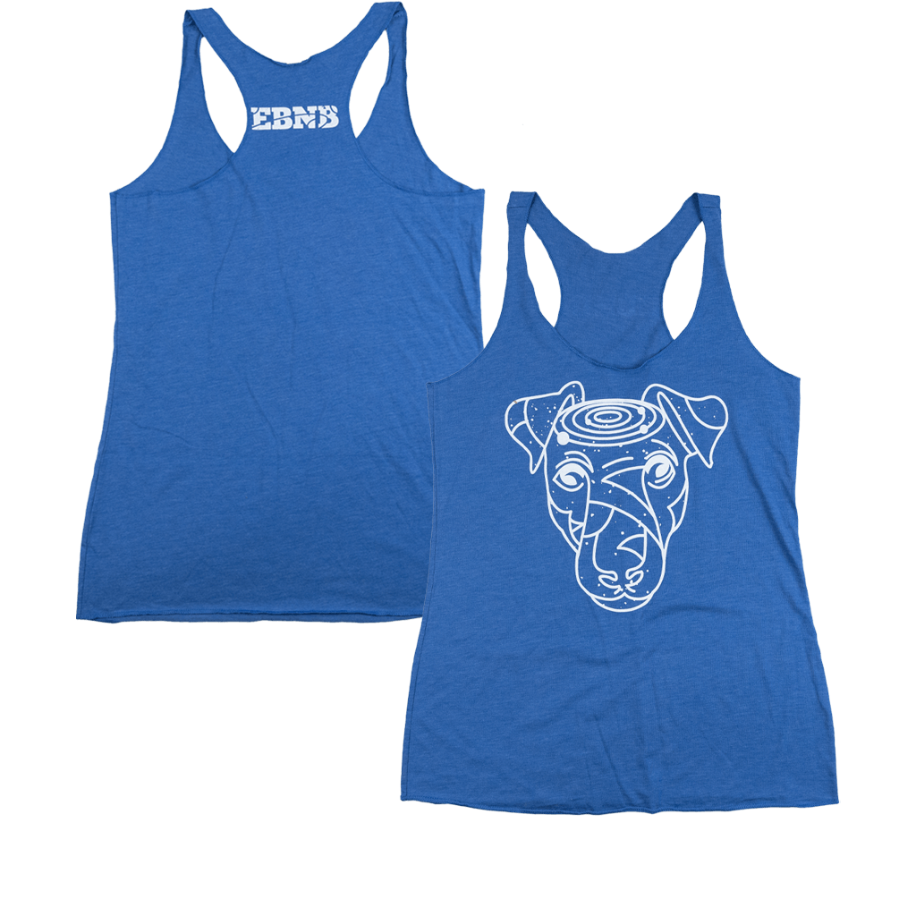 Hunter Logo Racerback Vintage Royal Tank