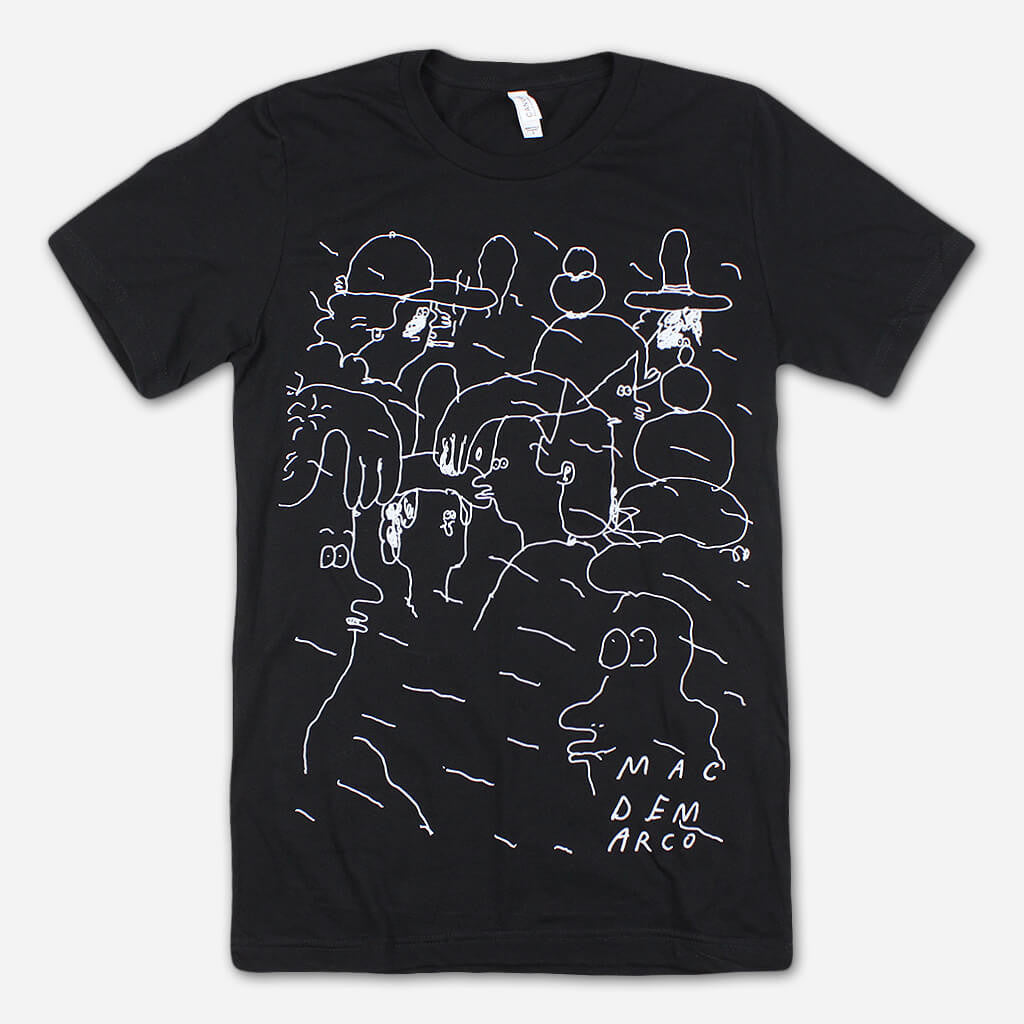 People Doodle Black T-Shirt