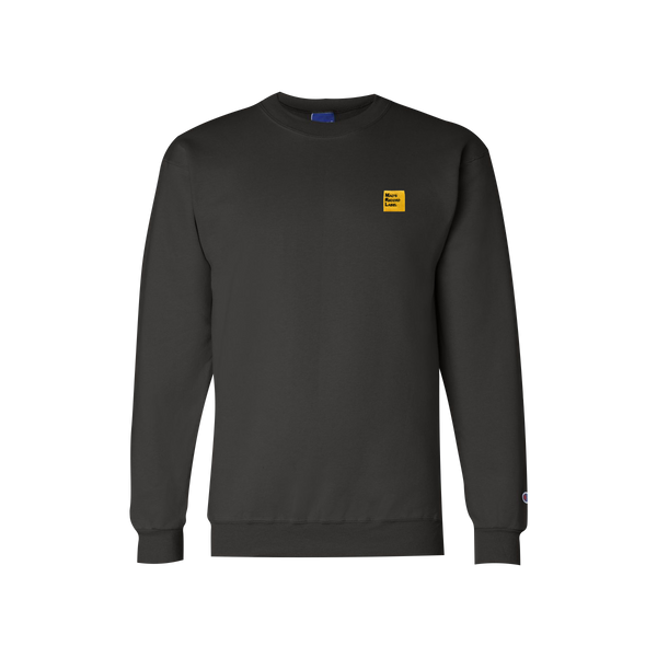MRL Logo Embroidered Black Crewneck Sweatshirt – Hello Merch