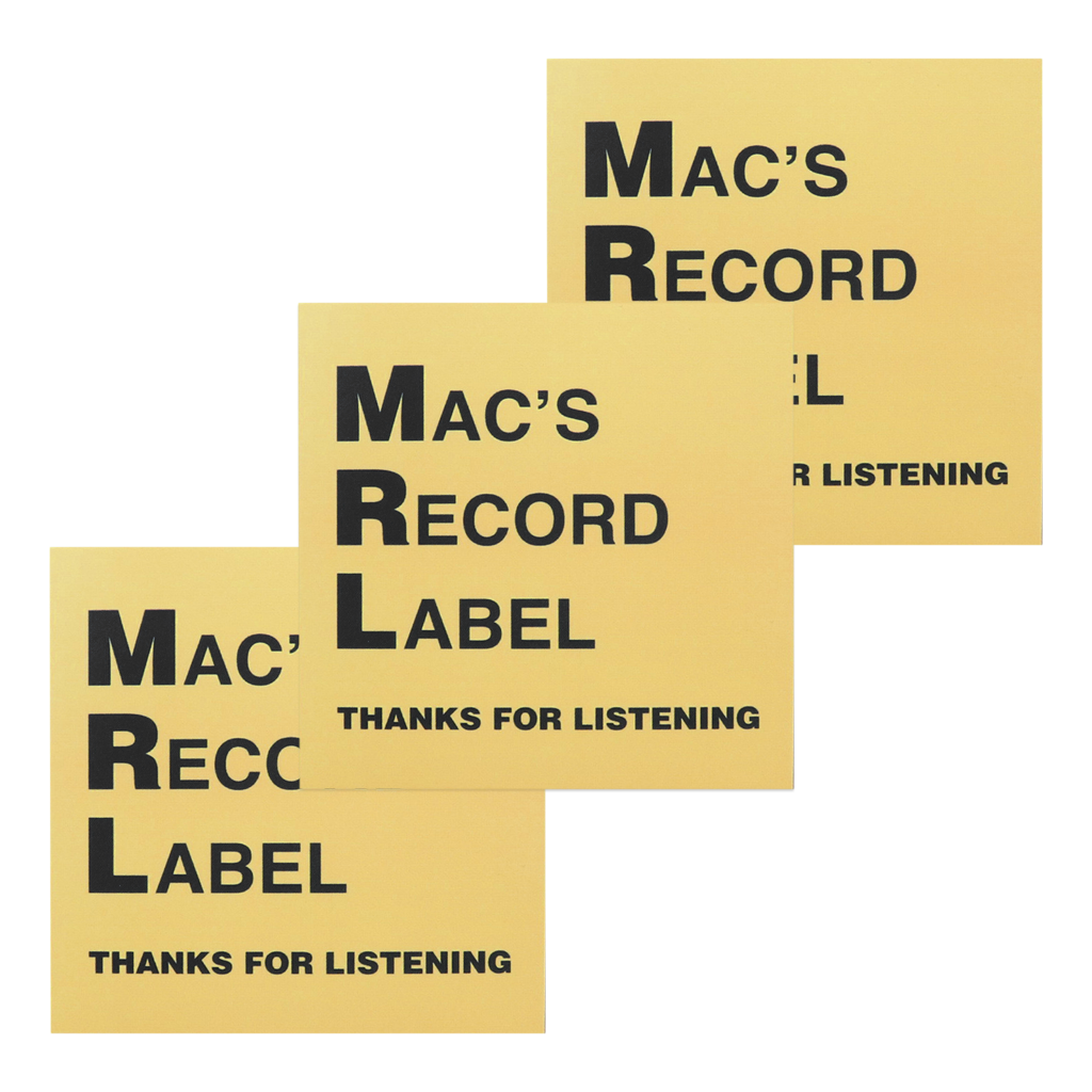 Mac's Record Label Sticker