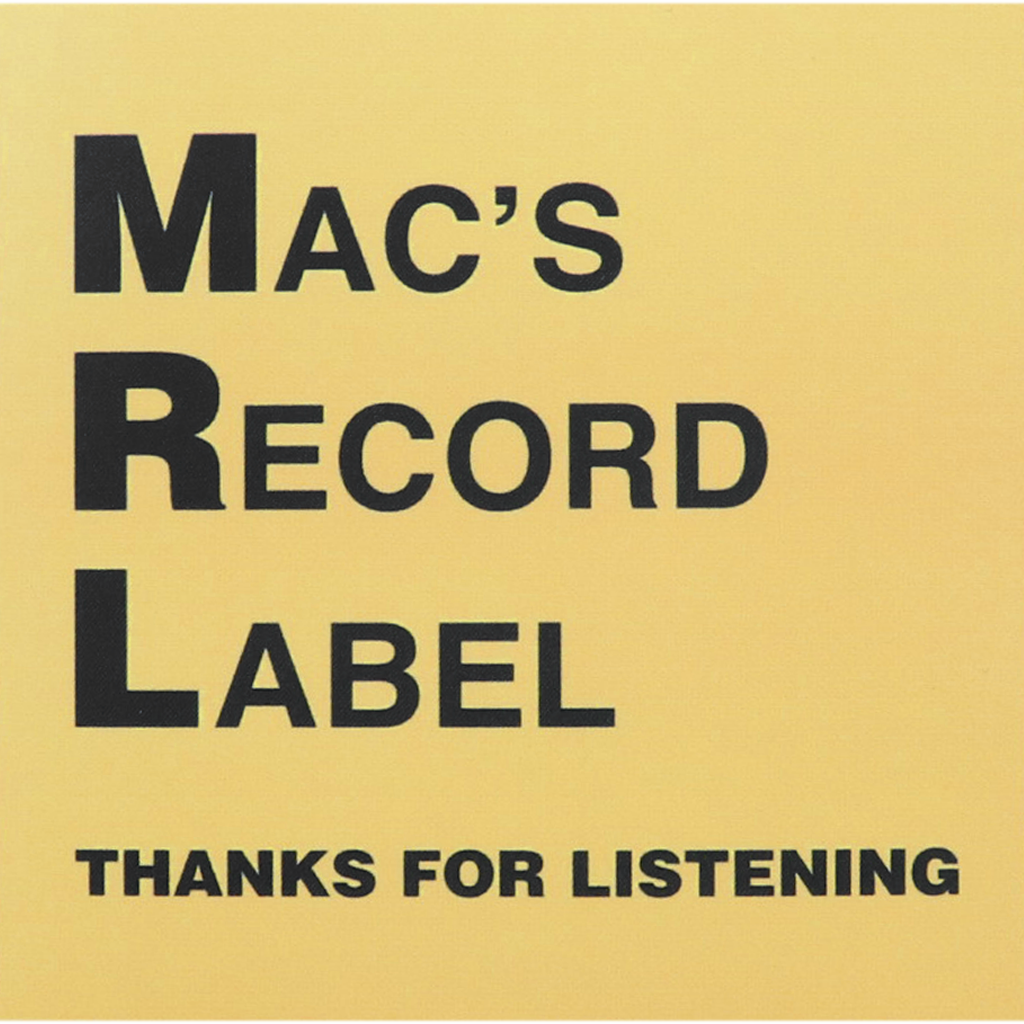 Mac's Record Label Sticker