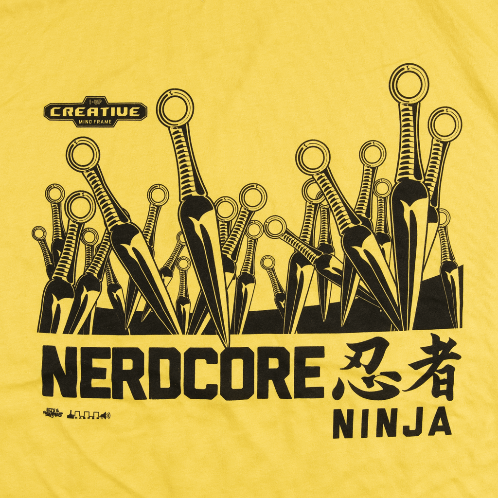 Nerdcore Ninja Yellow T-Shirt
