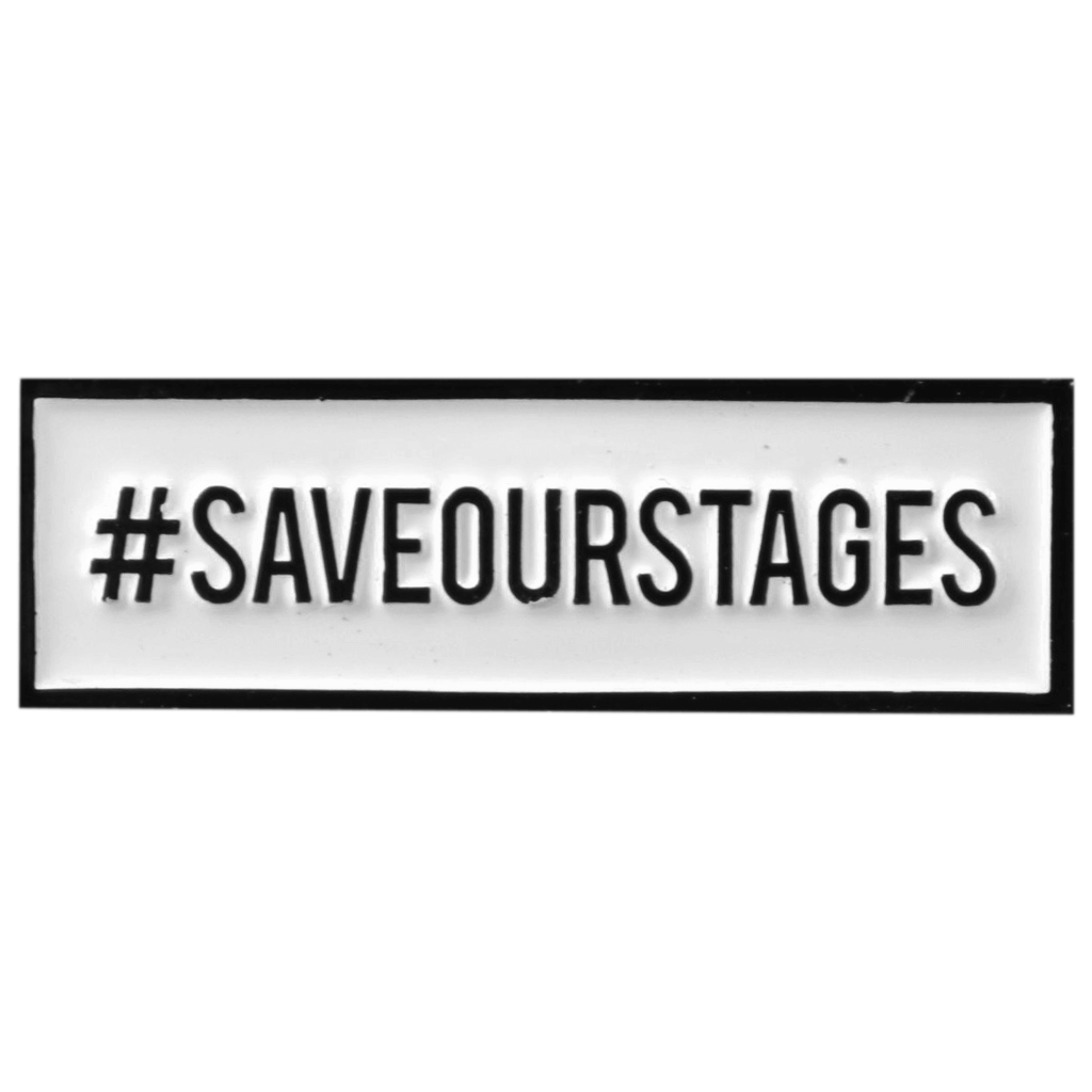 Save Our Stages Enamel Pin
