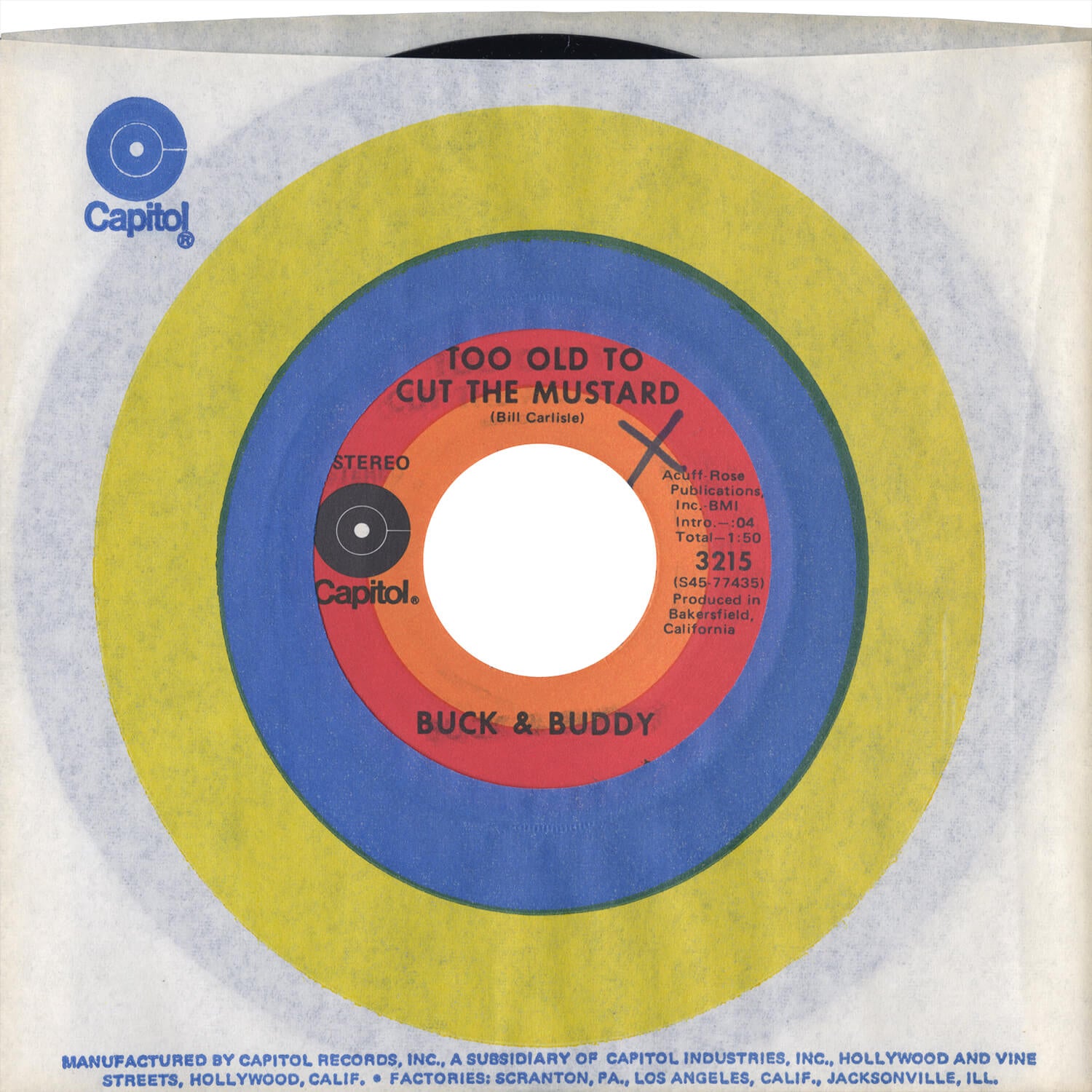 Too Old To Cut The Mustard? (Vintage Vinyl 45)