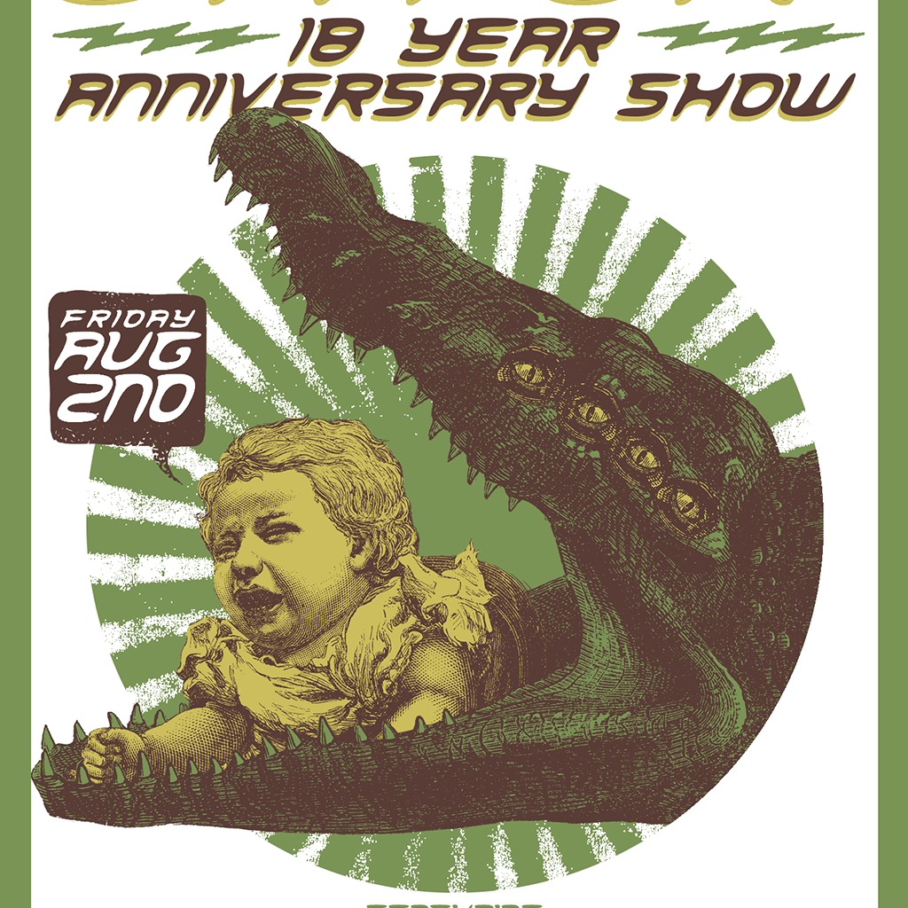 President Gator 18 Year Anniversary Show Poster