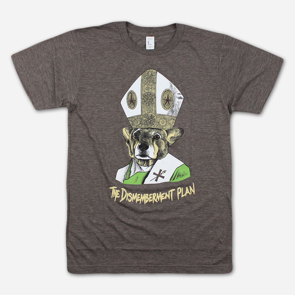 Pope Dog Heather Brown T-Shirt