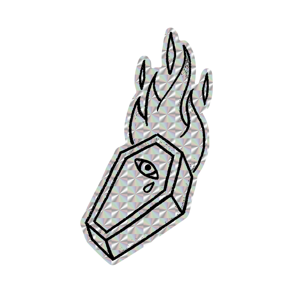 “Diamond Destroyer of Death” Prismatic Sticker