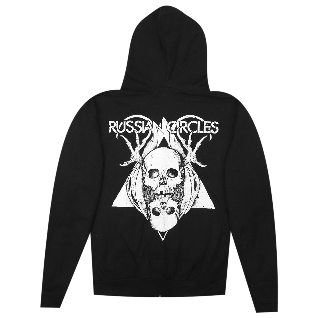 Skulls Black Zip Hood