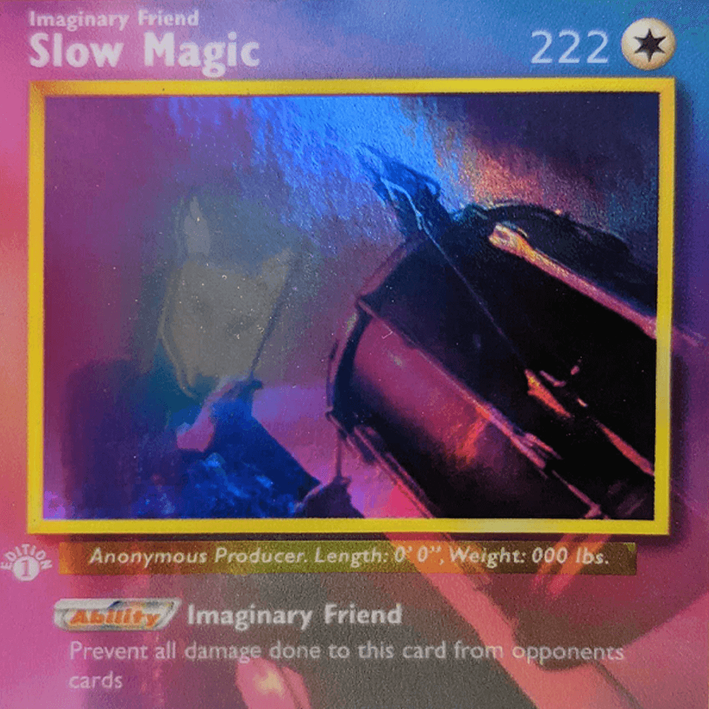 Slow Magic Trading Card Holographic Sticker