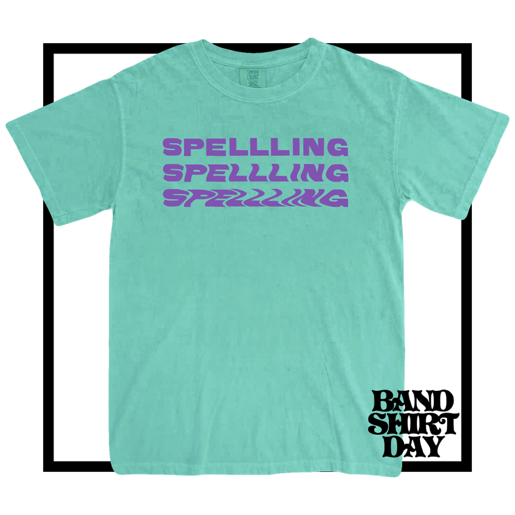 Purple SPELLLING Mint T-Shirt