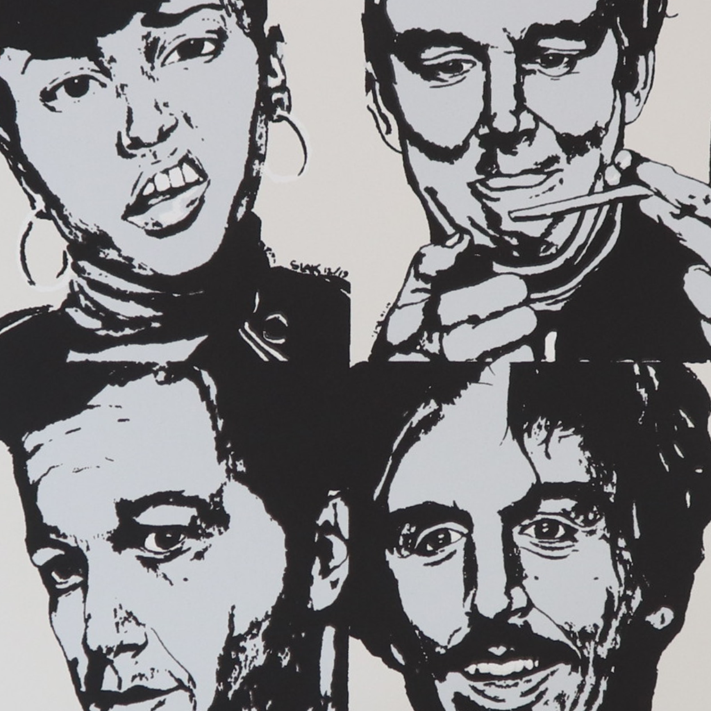 Saba Lou Band Hand Screen-Printed Poster