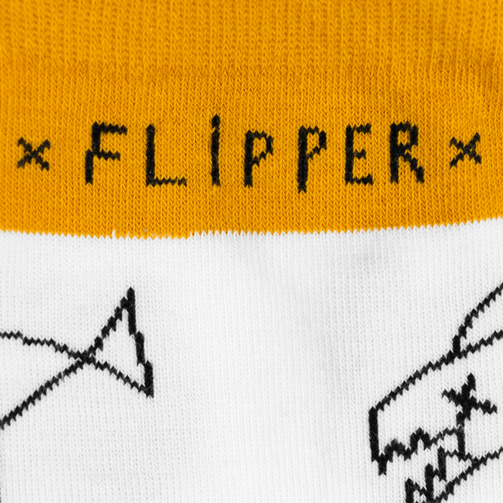 Fish - Yellow & White Socks