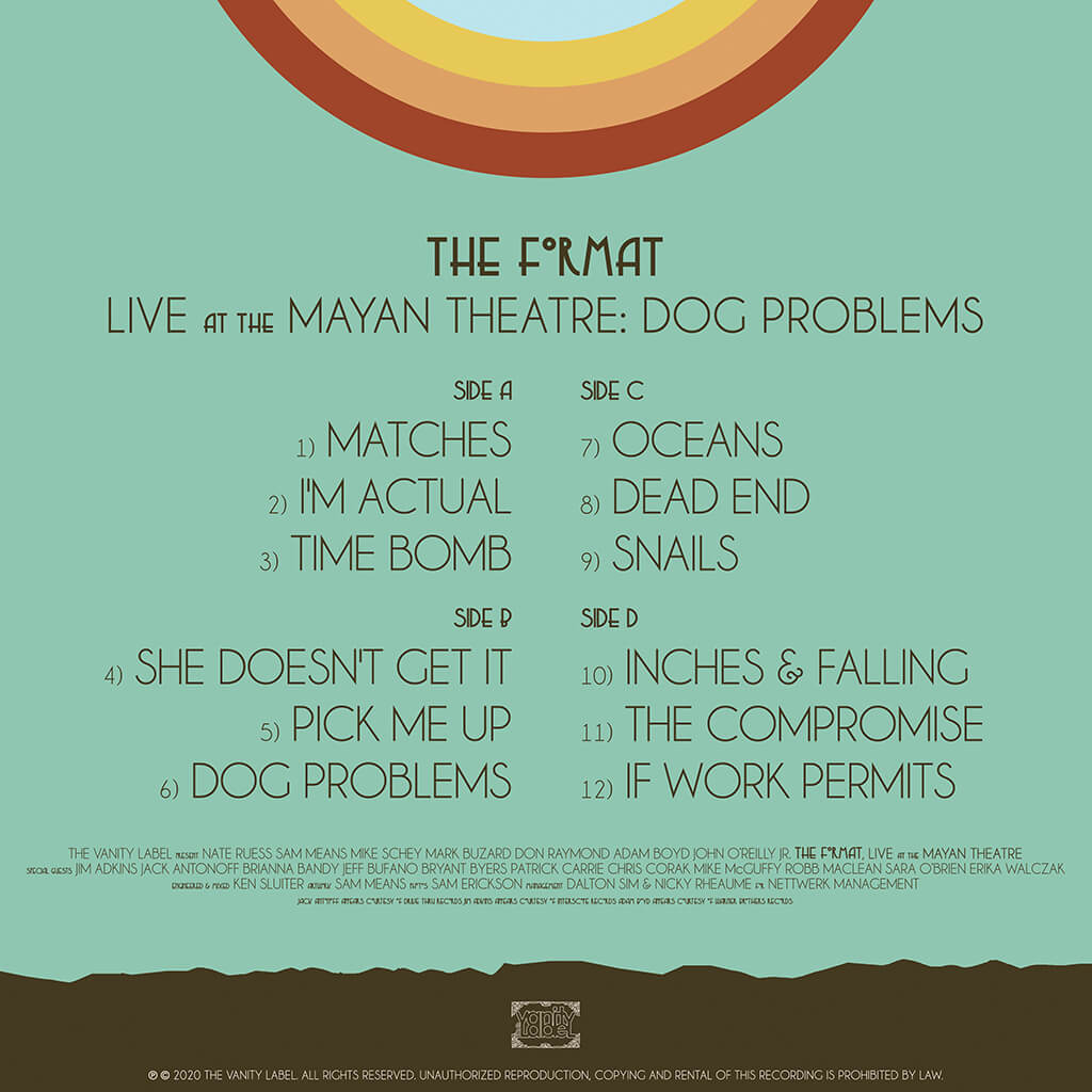 Live at the Mayan Theatre: Dog Problems - Limited Edition 12" Bone Double Vinyl