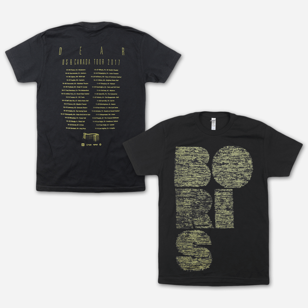 Dear 2017 NA Tour Black T-Shirt