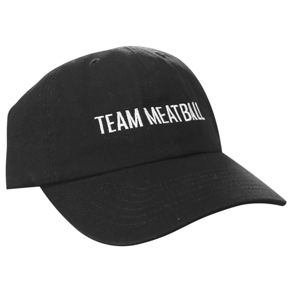 Team Meatball Black Dad Hat