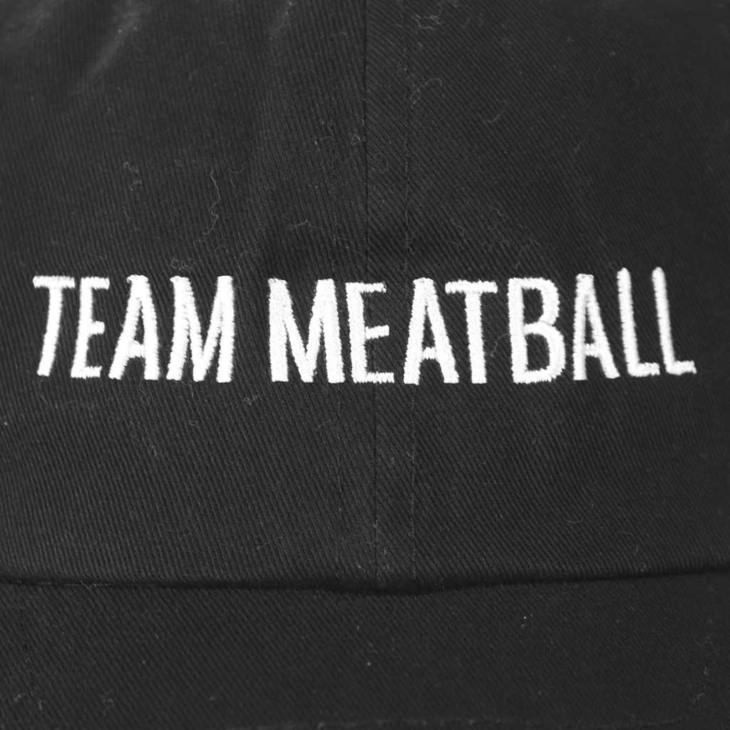 Team Meatball Black Dad Hat