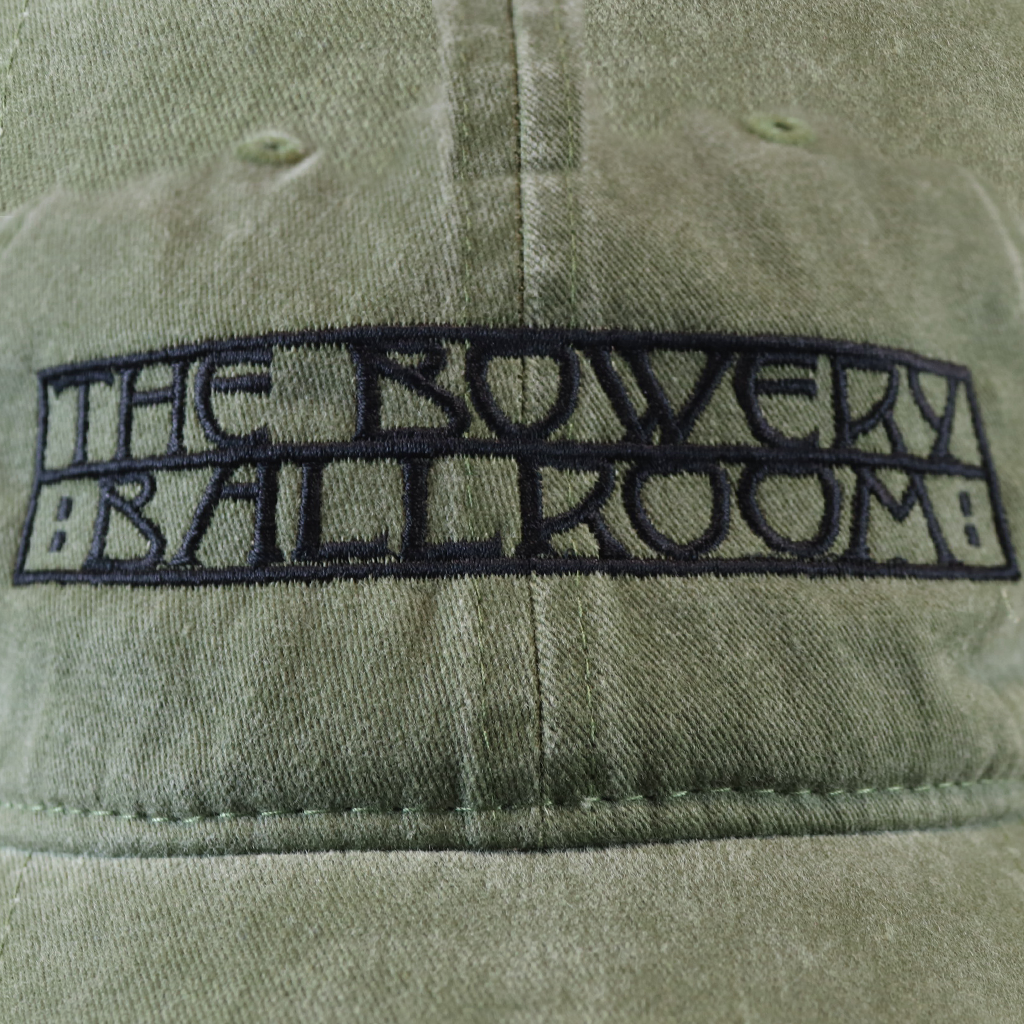 The Bowery Ballroom Olive Green Dad Hat