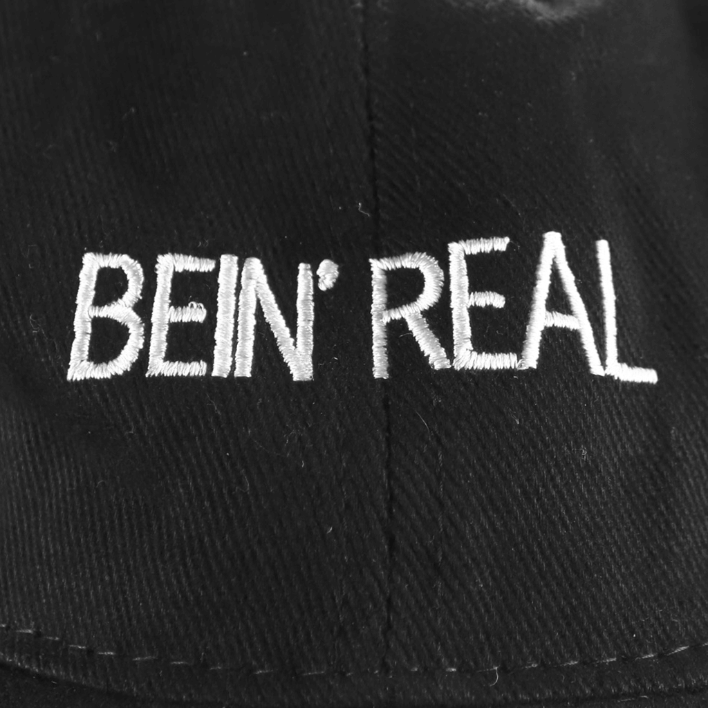 Bein' Real Black Dad Hat