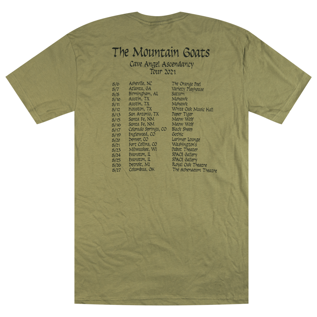 Cave Angel Ascendancy Tour Adult Unisex Green T-Shirt