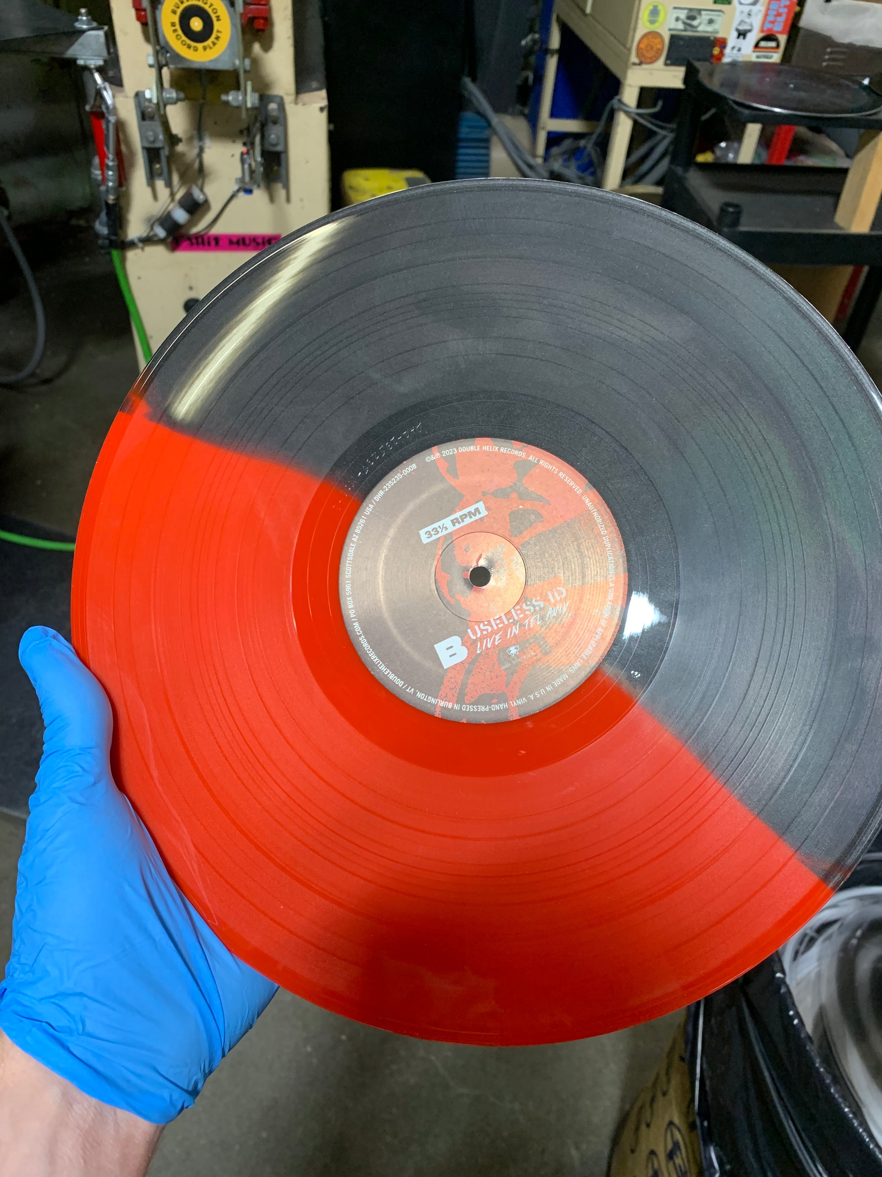 Useless ID – Live In Tel Aviv – 2XLP Custom Split Color Vinyl