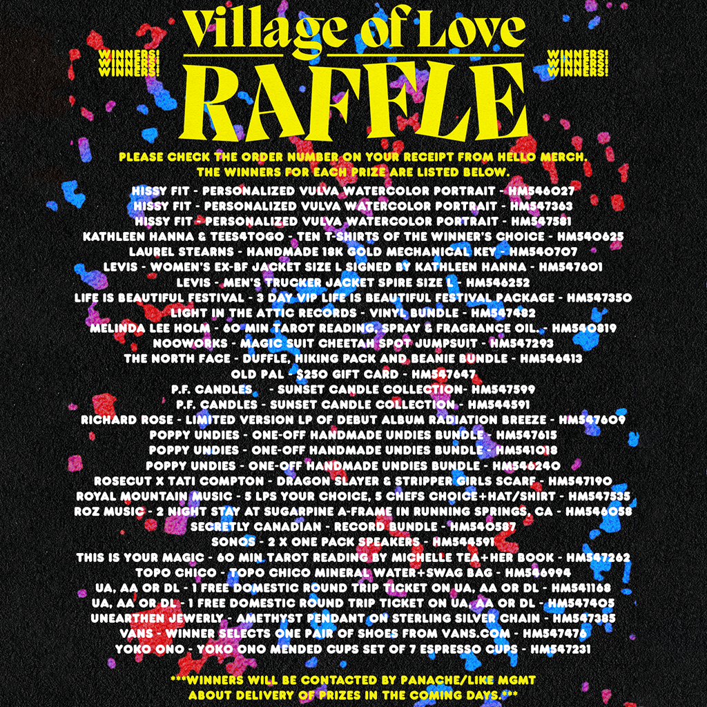 Village of Love Raffle Ticket (CLOSED)