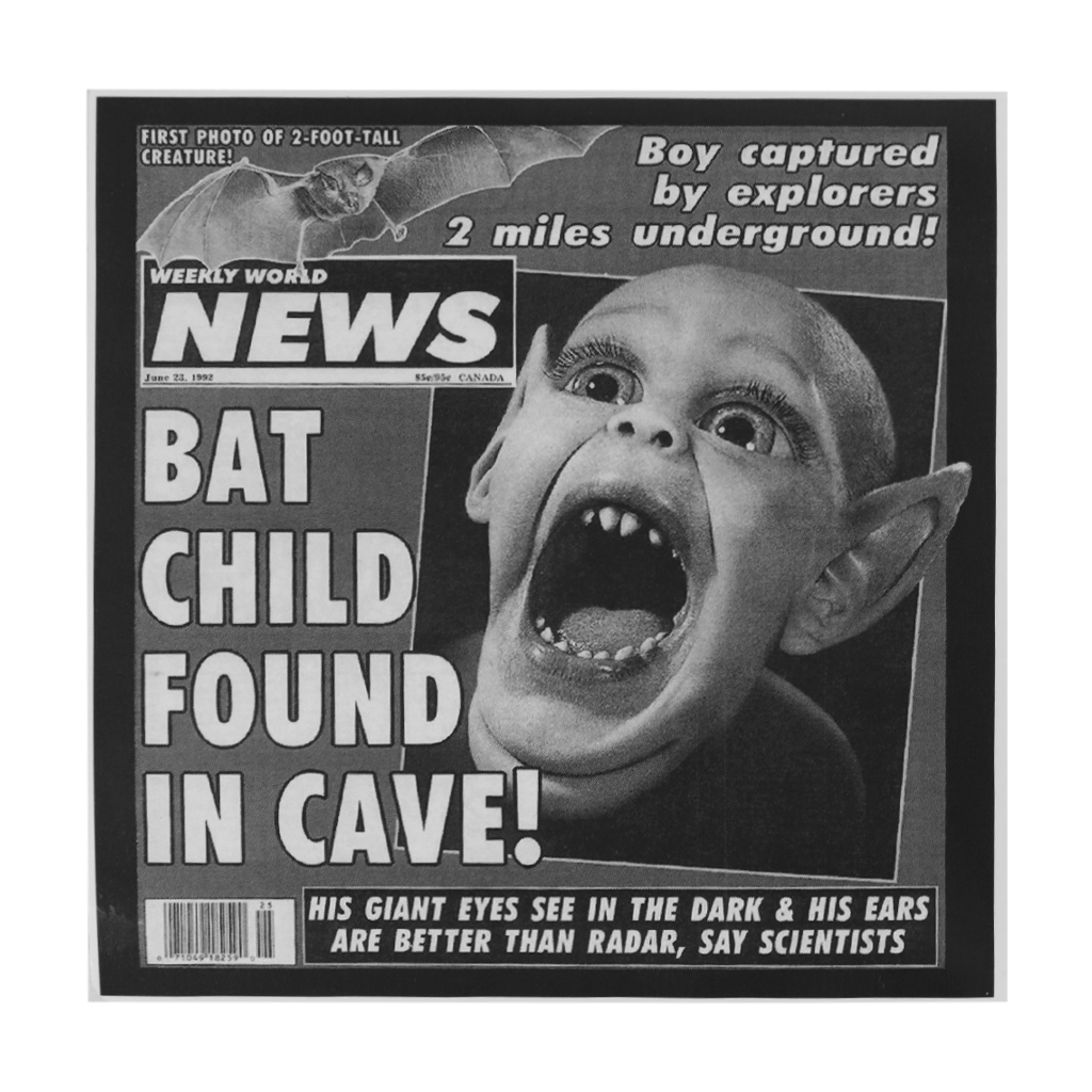 Bat Boy’s Origin Story on a Sticker