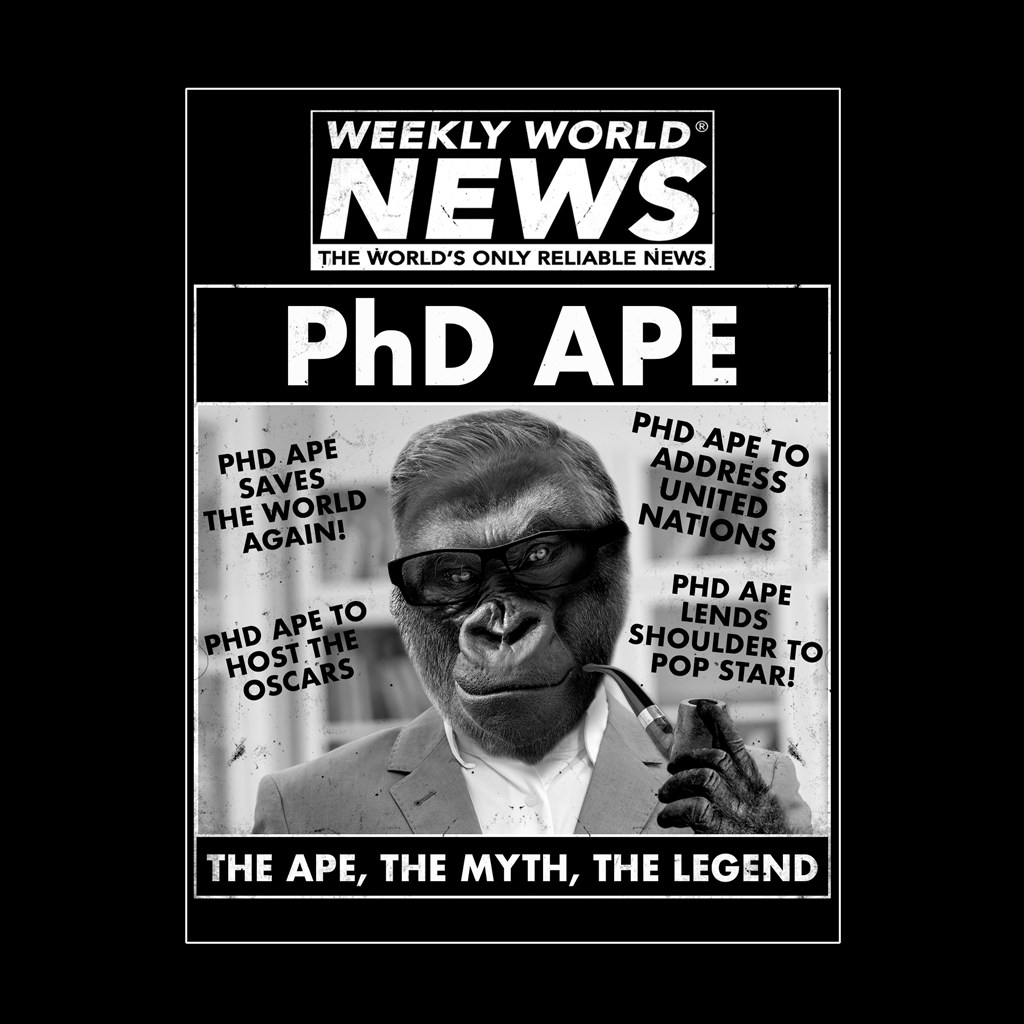 PhD Ape Black T-Shirt