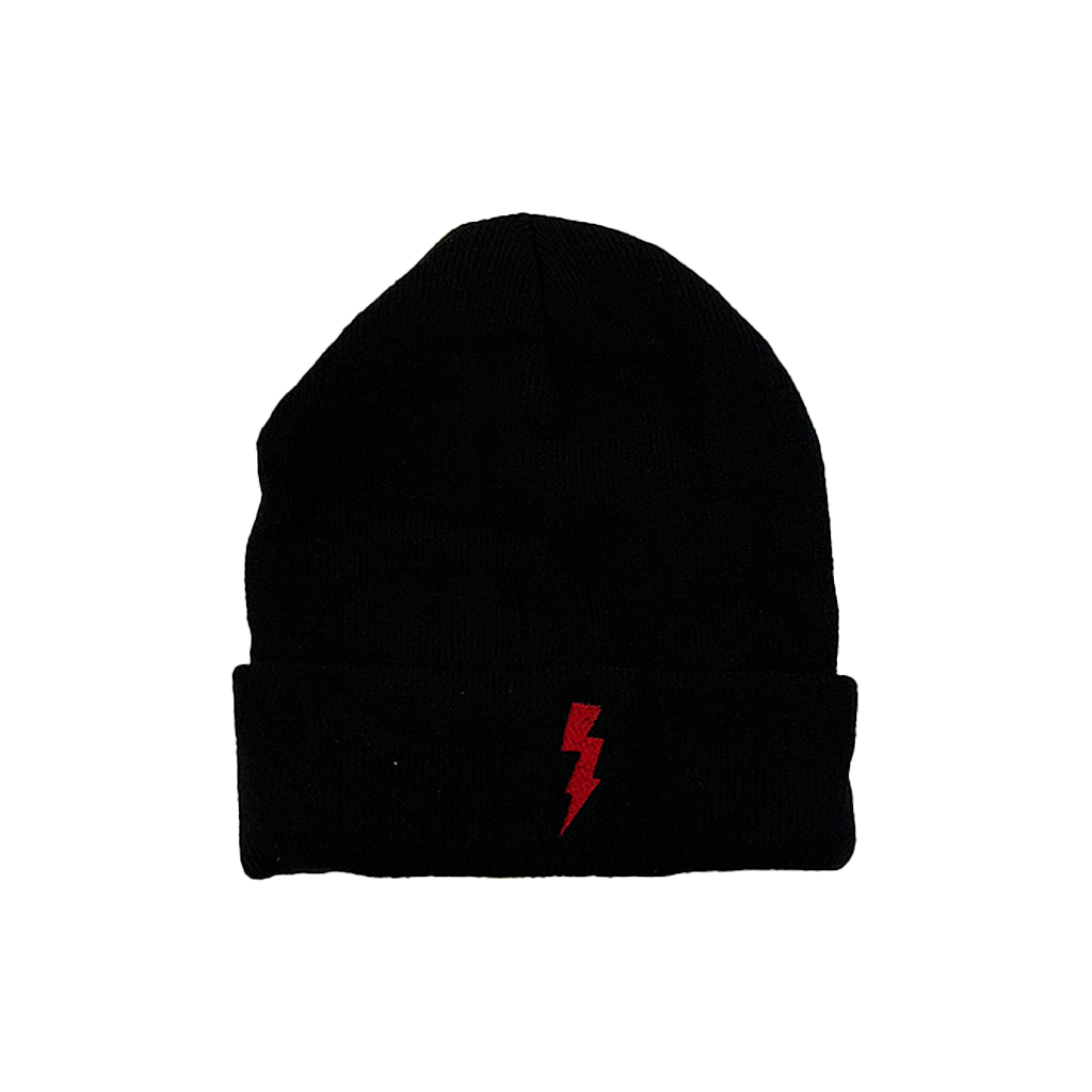 Lightning Embroidered Beanie