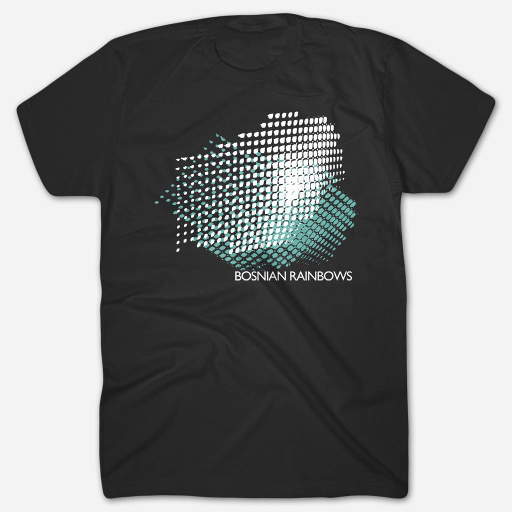Bosnian Rainbows - Grid Black T-Shirt