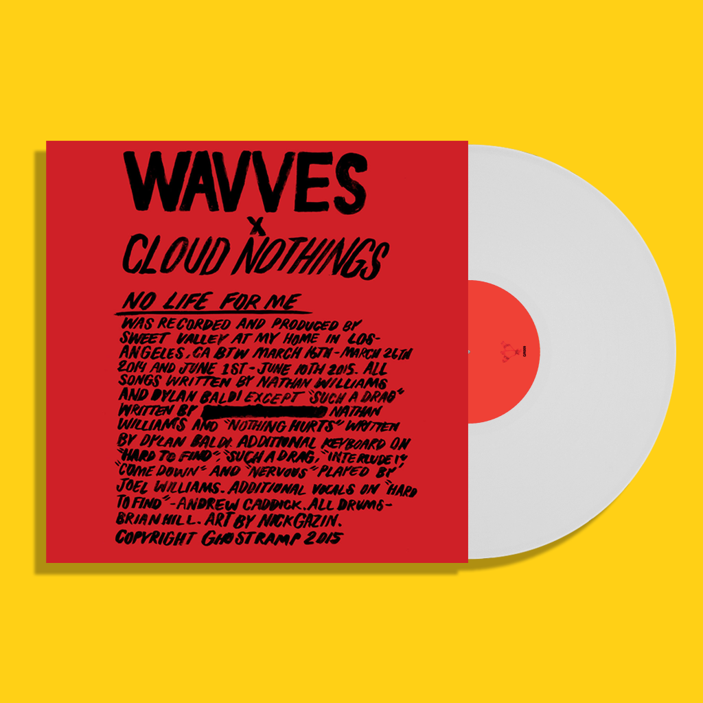 Wavves x Cloud Nothings - White 12" Vinyl
